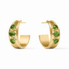 Dolce Stone Hoop Earrings | Palmetto Green
