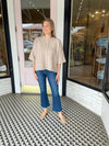 Mocha Button Sweater