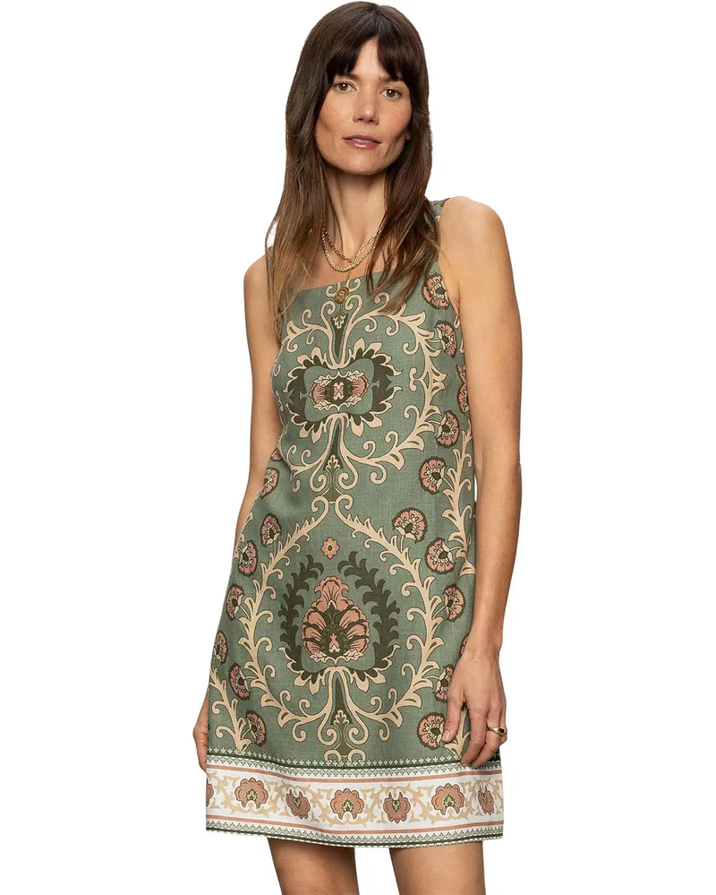 Tapestry Shift Dress | Mezzo Sage
