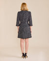 Rose Tweed Dress | Black Sparkle