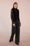 Faux Fur Vest | Black