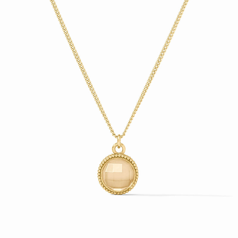 Fleur-de-Lis Solitaire Necklace | Champagne