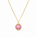 Fleur-de-Lis Solitaire Necklace | Tourmaline Pink