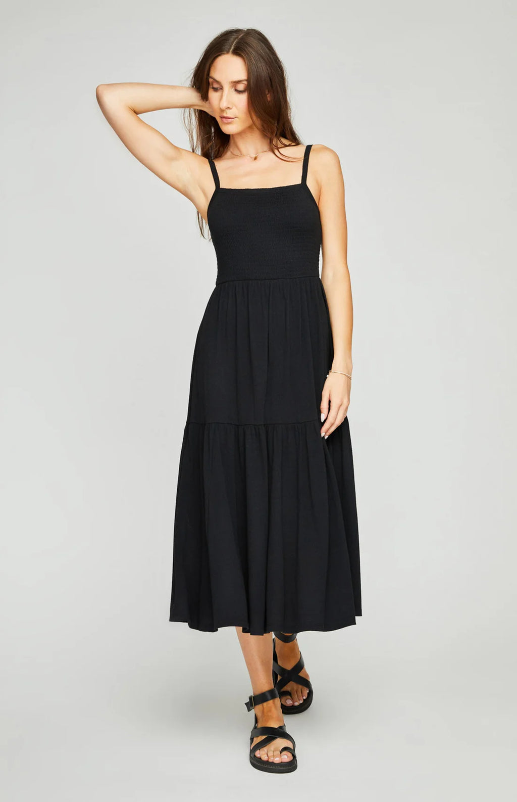 Florence Midi Dress | Black