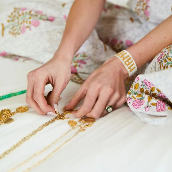 White + Gold MAMA Bracelet