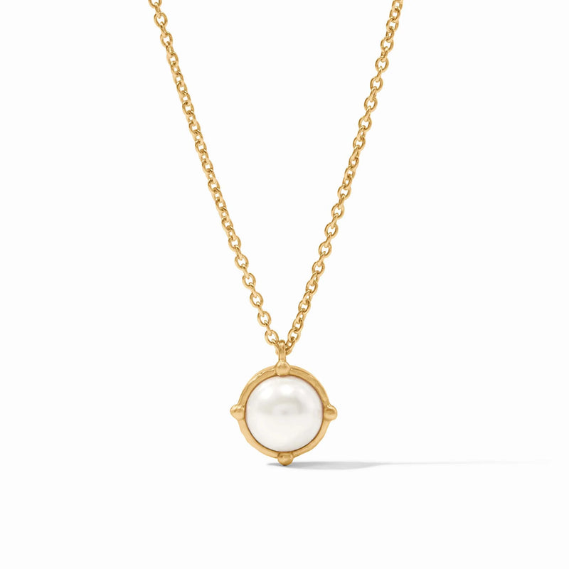 Honey Bee Solitaire Necklace | Pearl