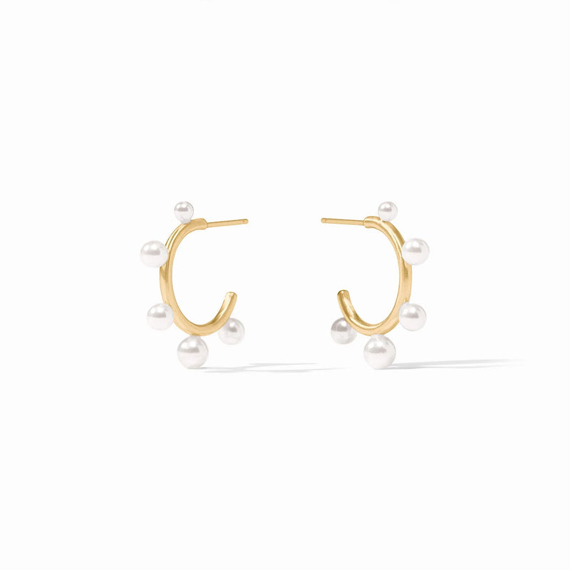 Hydra Stone Pearl Hoop | Small