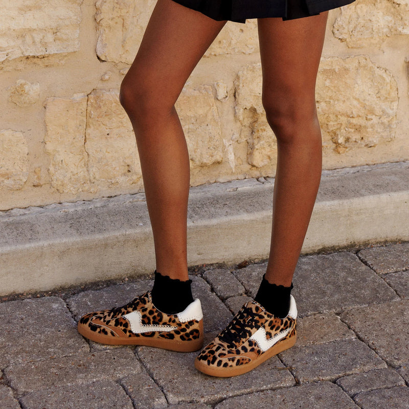 Notice Stitch Sneakers | Dk Leopard