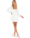 Marianna Mini Dress | White Clip Butterfly