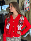 Nutcracker Cardigan | Queen of Sparkles Red