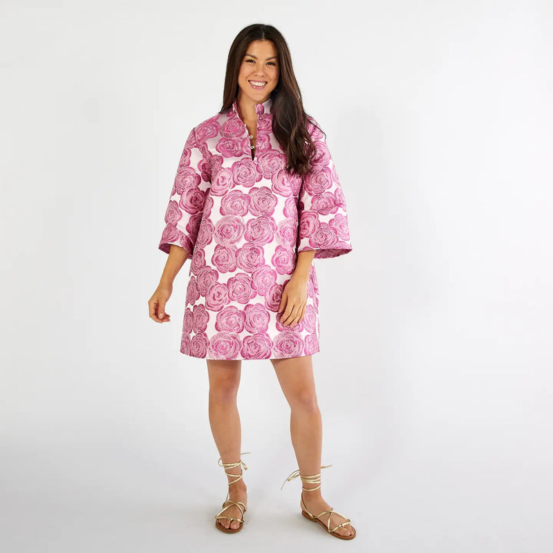 Keri Jacquard Rose Dress