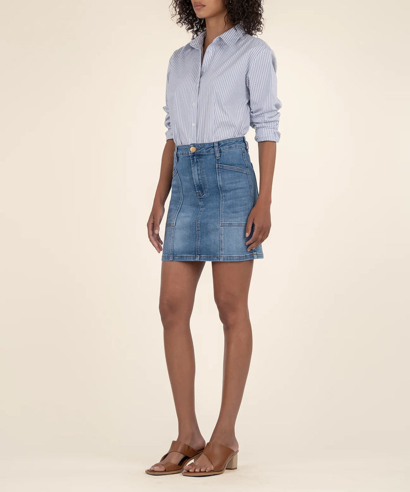 Hayden Skirt w/ Front Seam Patch Pocket | Competence