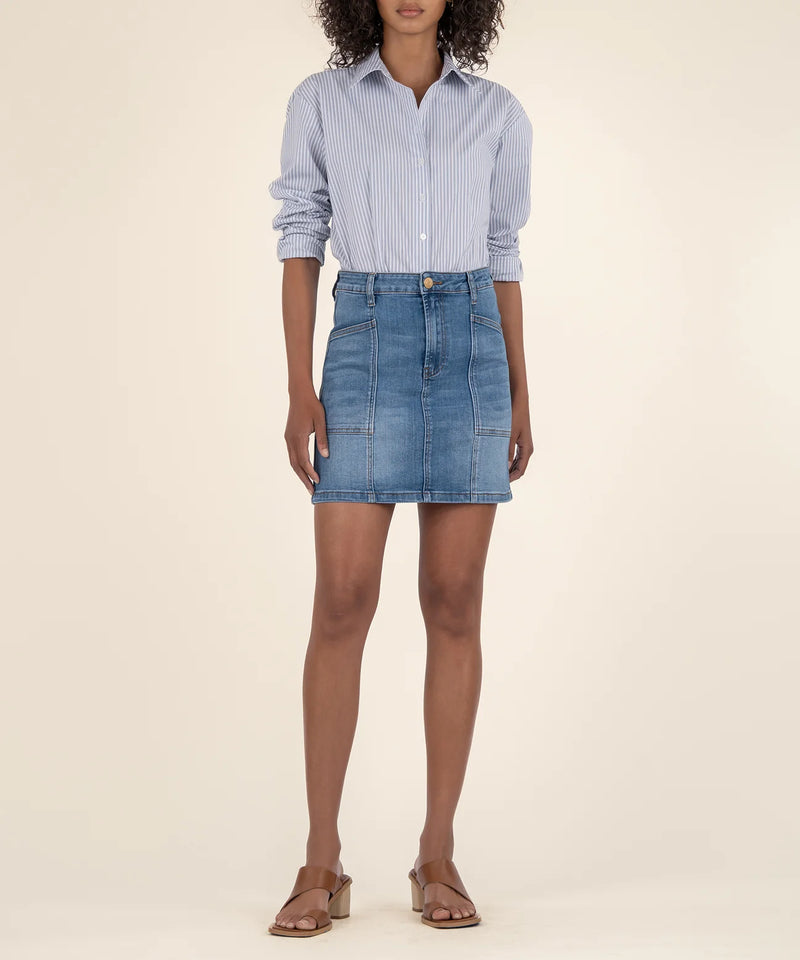 Hayden Skirt w/ Front Seam Patch Pocket | Competence