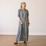 Oasis Dress | Navy Gingham