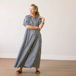 Oasis Dress | Navy Gingham