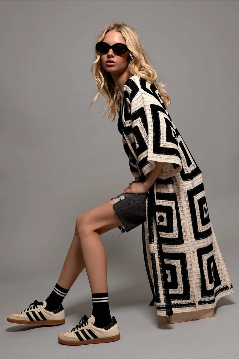 Crochet Midi Cardigan
