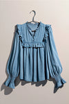 Ruffled Tencel Blouse