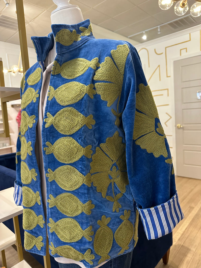 SGT Pepper Crew Jacket | Blue + Green