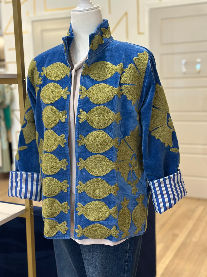 SGT Pepper Crew Jacket | Blue + Green