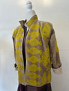 SGT Pepper Crew Jacket | Tan + Chartreuse