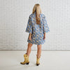 Kristin Jacquard Dress | Cobalt