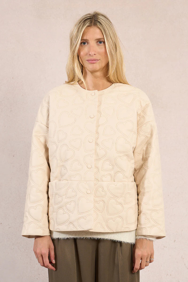 Heart Embroidered Jacket