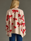 Red Bow Cardigan