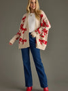 Red Bow Cardigan