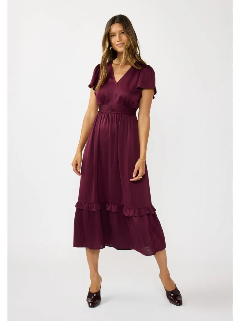 Merlot Midi Dress – belletique