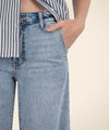 Jean High Rise Wide Leg w/ Trouser Pocket | Light Wash