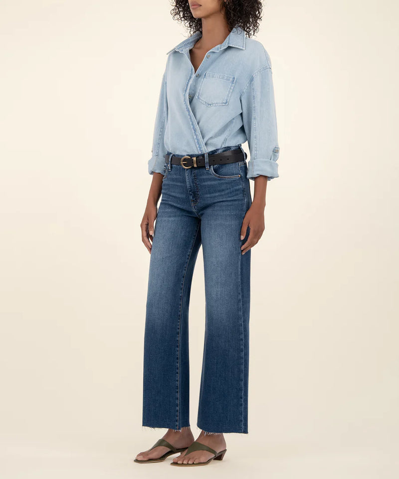 Meg High Rise Wide Leg | Inexhaustible w/ Dark Wash