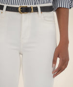 Kelsey High Rise Ankle Flare | Ecru
