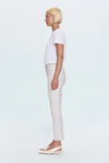 Lennon High Rise Crop Boot Pant | Ivory Luster