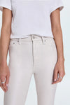 Lennon High Rise Crop Boot Pant | Ivory Luster