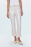 Lennon High Rise Crop Boot Pant | Ivory Luster