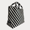 Lily Woven Neoprene Tote with Pouch | Black/Ecru