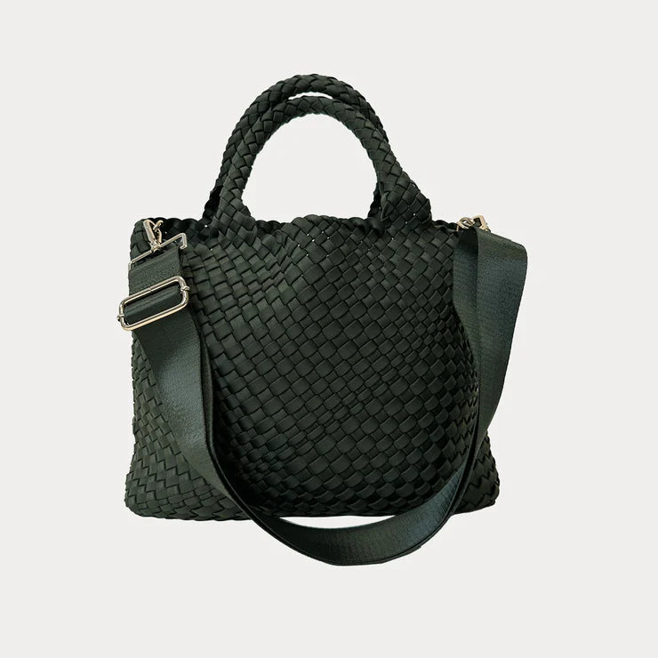 Lily Woven Neoprene Tote with Pouch | Army