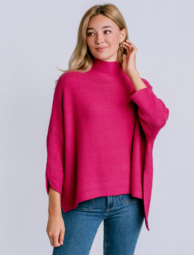 Boho Sweater | Fuschia