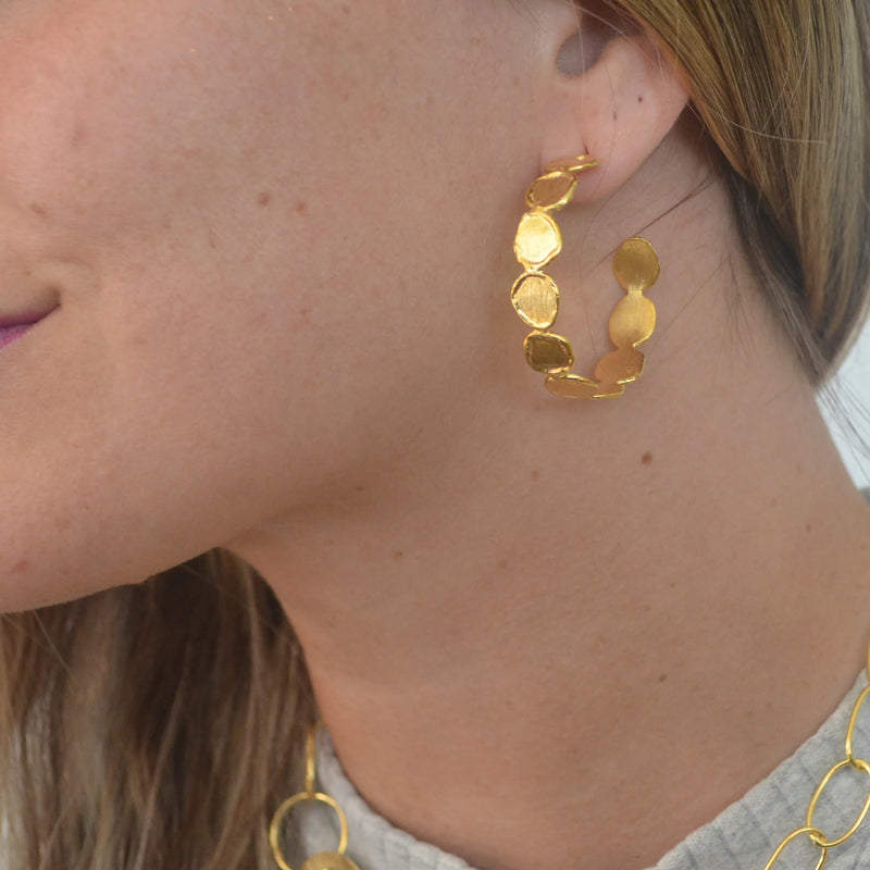 Coins Hoop Earrings