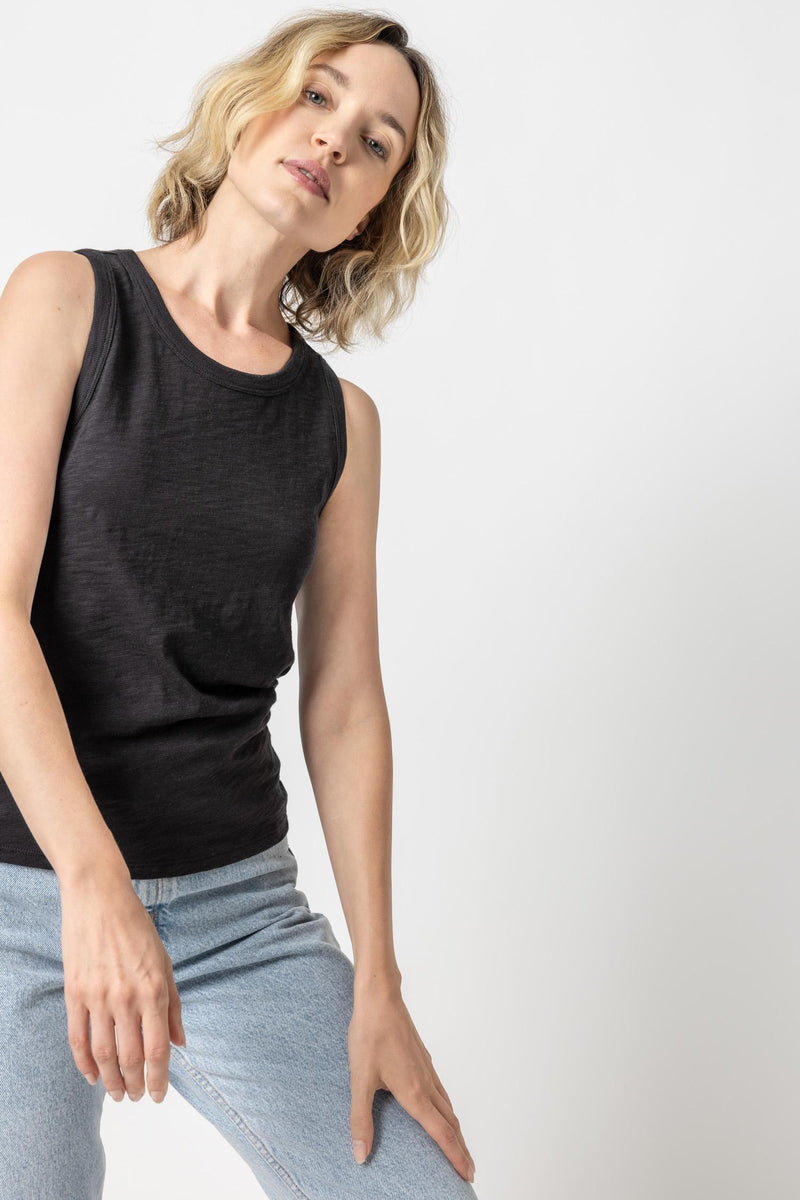 Back Seam Tank | Black