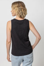 Back Seam Tank | Black