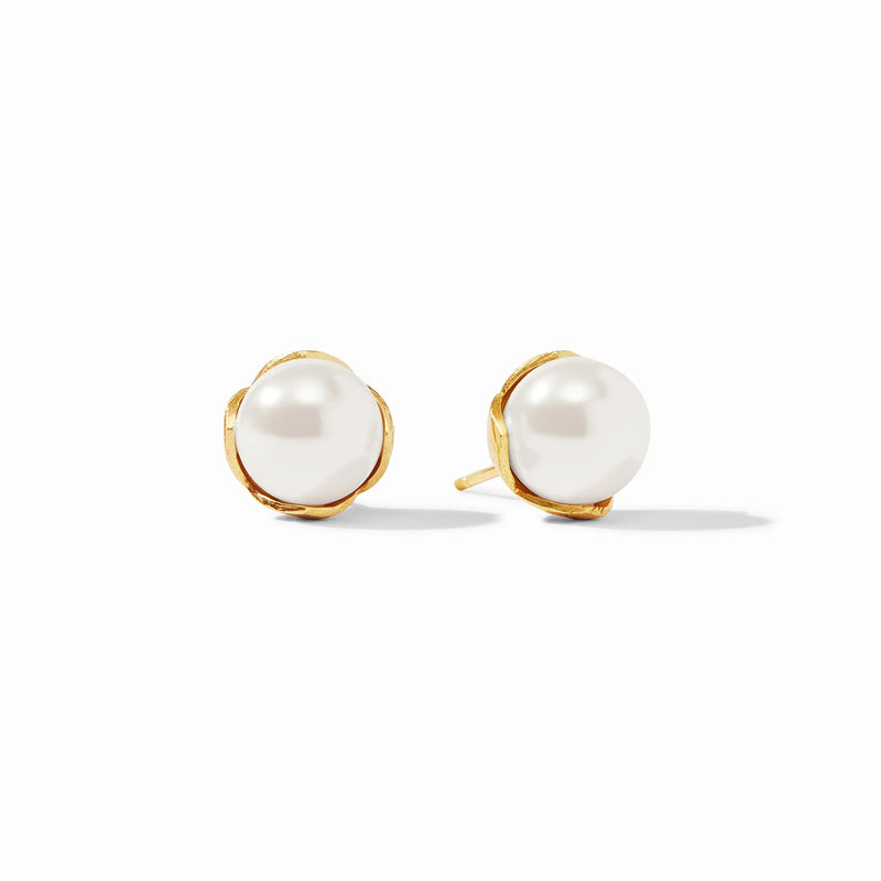 Penelope Pearl Stud Earrings | Medium