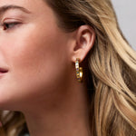 Rainbow Hoop Earrings | Champagne Radiance