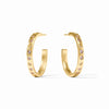 Rainbow Hoop Earrings | Champagne Radiance