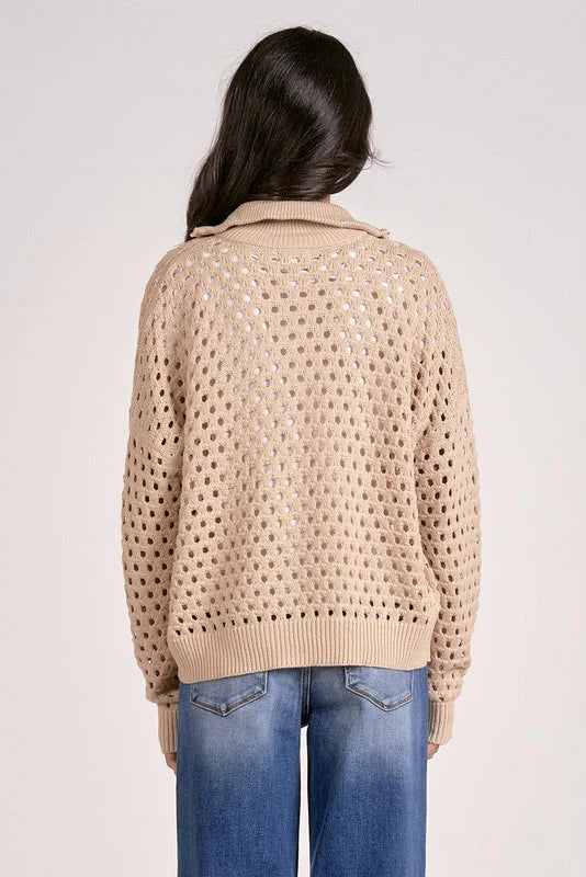 Arabella Half Zip Sweater | Oatmeal