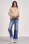 Arabella Half Zip Sweater | Oatmeal