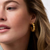 Solara Nova Hoop Earrings | Gold Medium