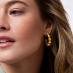 Solara Nova Hoop Earrings | Gold Medium