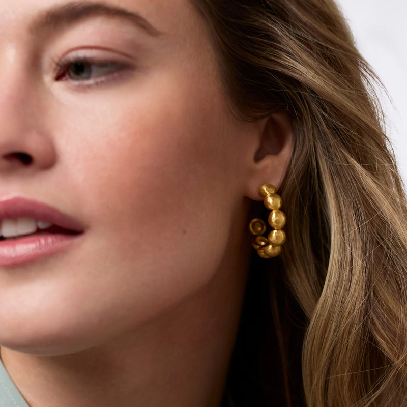 Solara Nova Hoop Earrings | Gold Medium