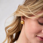 Solara Stud Earrings | Gold